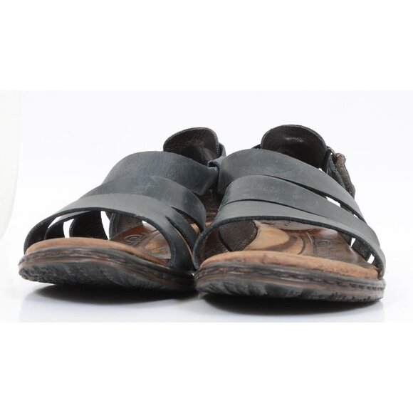 Born Kates Women's 9 Wedge Comfort Straps Casual Gladiator Sandals Hook & Loop - Picture 8 of 9